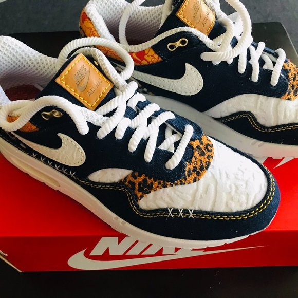 Nike Air Max 1 Premium Denim Leopard - Picture 3 of 7